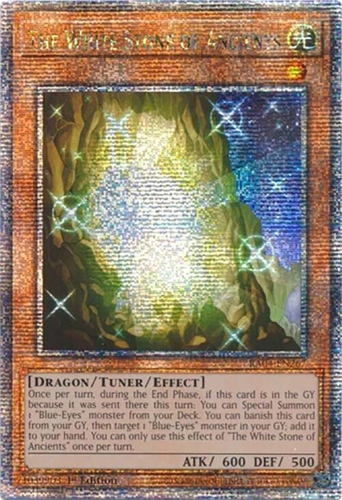 The White Stone of Ancients - RA04-EN267 - (Quarter Century Secret Rare) - 1st Edition